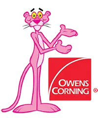 pink panther owens corning roof shingles insulation rose roofing