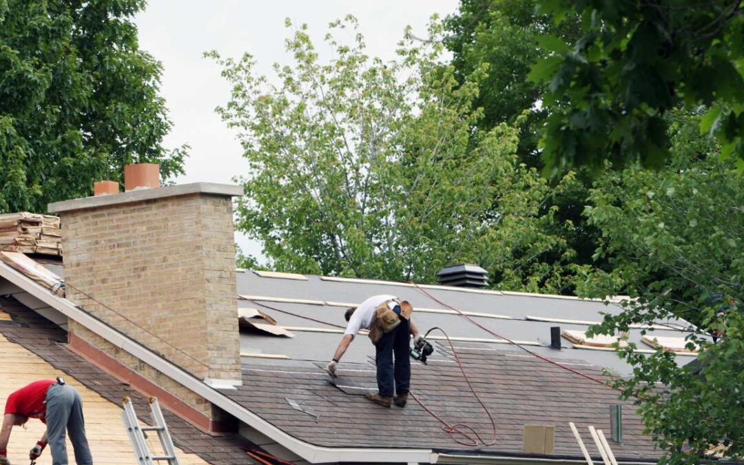 What size will Hail damage on a roof, and how can it be spotted from the ground?